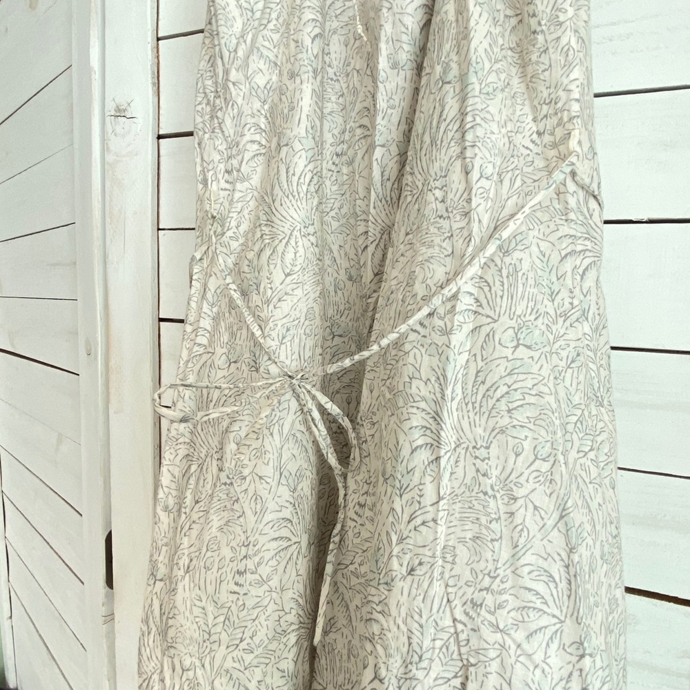 Metiseko 100% Organic Cotton sundress from Vietnam sz Small with tie straps NWOT - Picture 7 of 15
